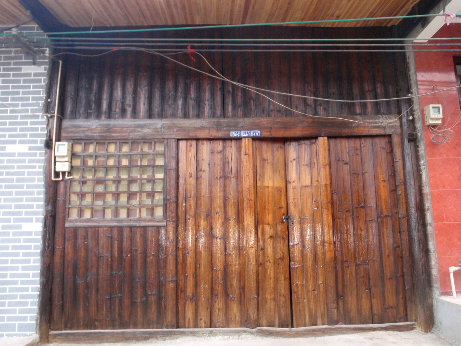 Heavy duty doors.